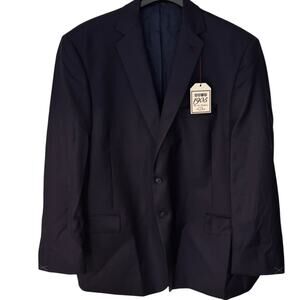 Jos. A. Bank Men's Blazer Sport Coat Two Button Jacket 50 Regular Wool Blue